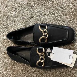 MANGO leather loafers